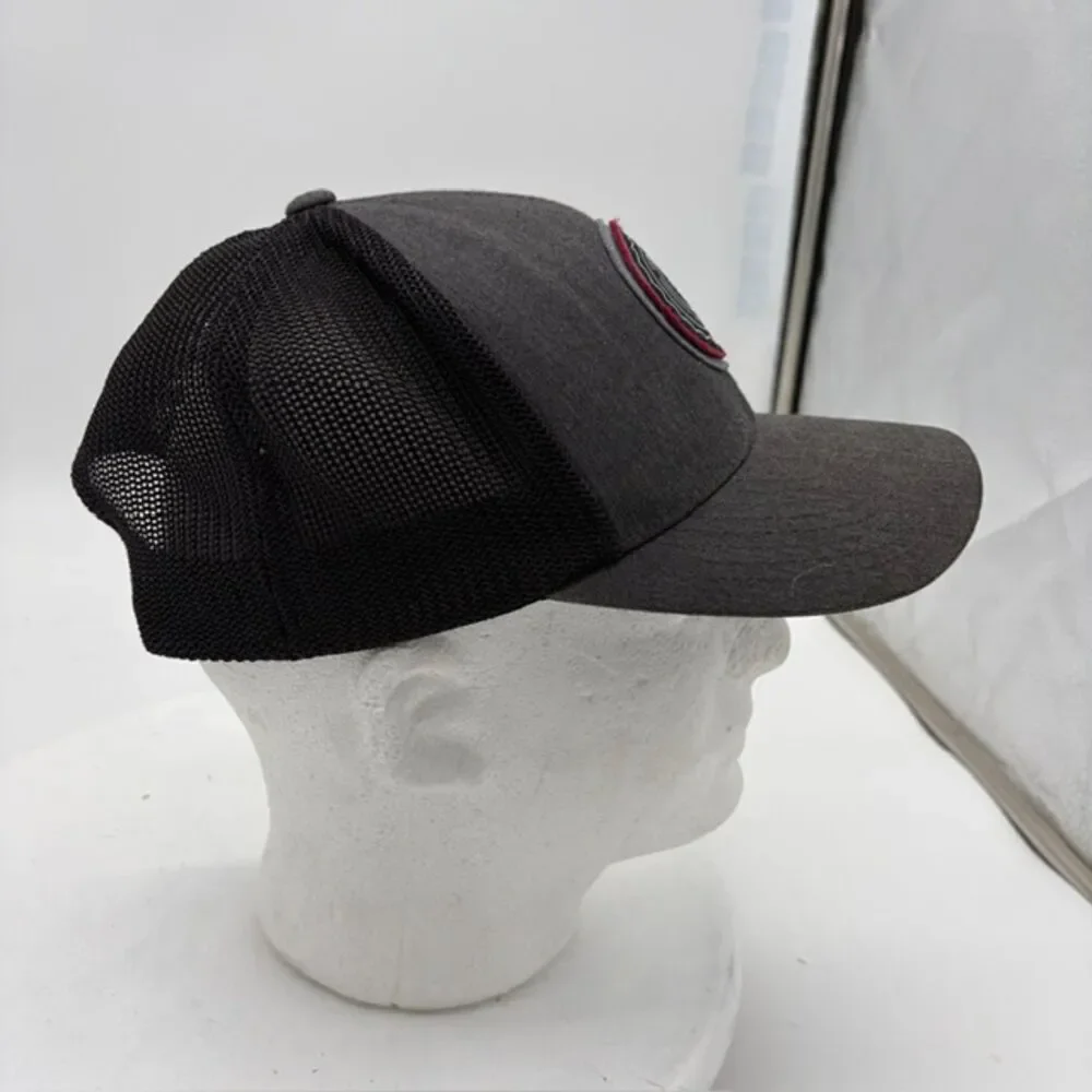 Travis Mathew “The Patch” Snap-back  Adjustable Hat Charcoal/Black 110 Flexfit